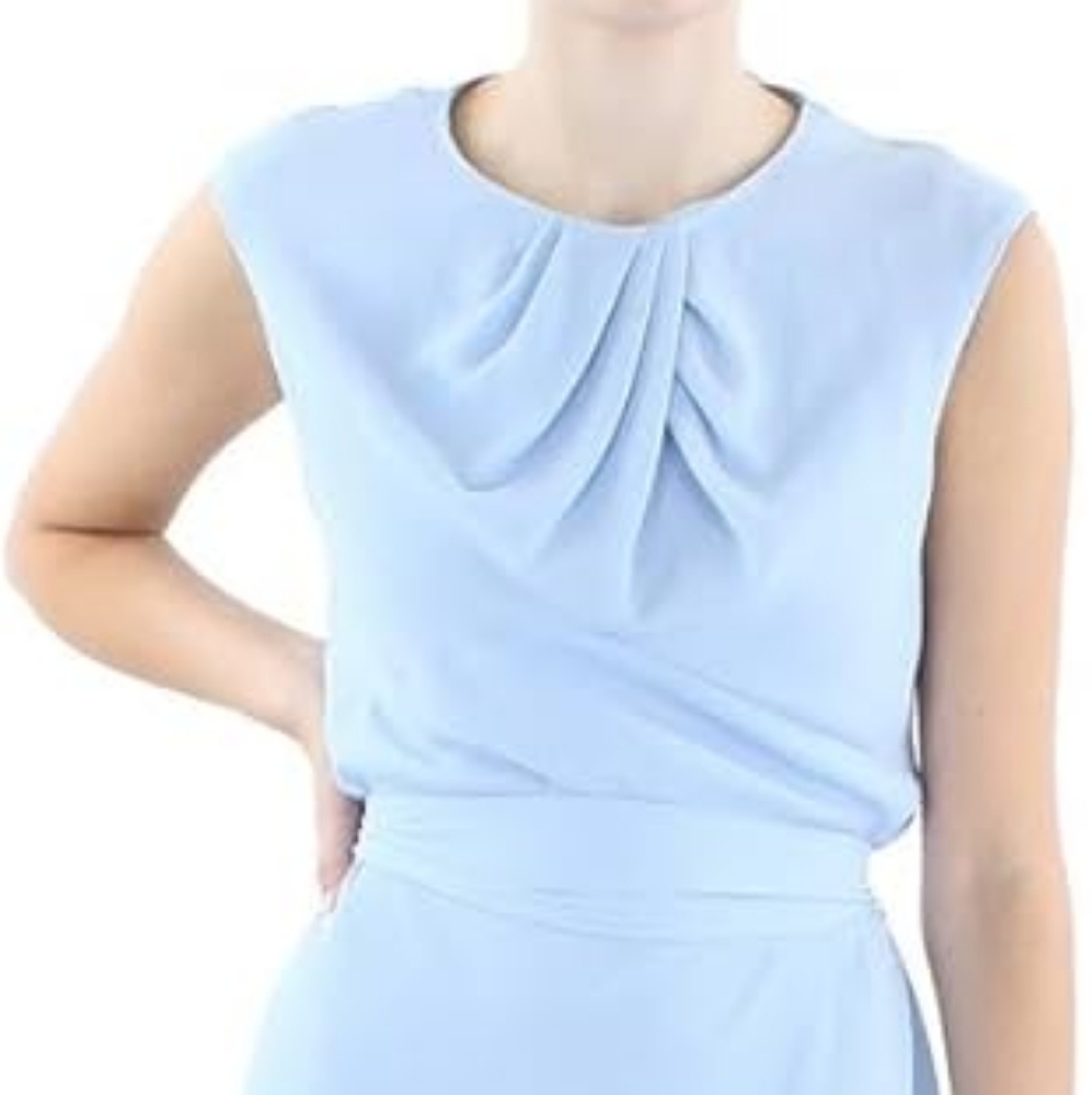 Ralph Lauren Light Blue Midi Dress - Picture 3 of 5